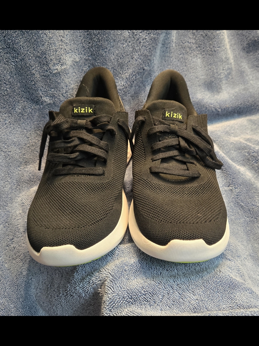 Kizik Black Knit Slip-On Sneakers Mens size 10W or Womens size 11.5
